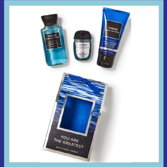NIB Bath & Body Works Men's Ocean Mini Gift Set - Picture 1 of 10